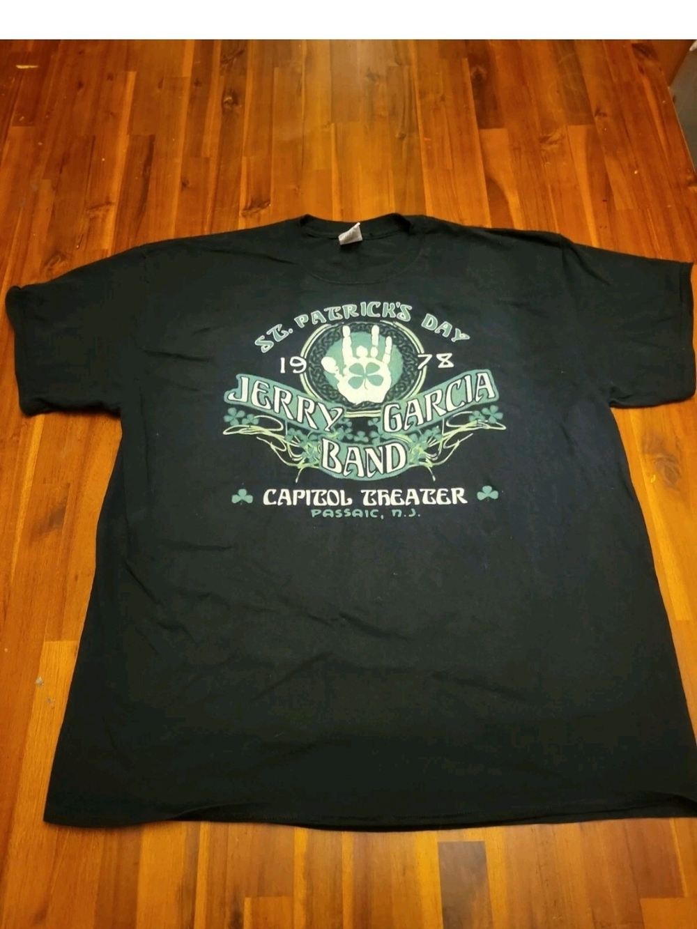 Jerry Garcia Band Capital Theater 1978 St Patricks Day T-shirt Size XL Re-Print